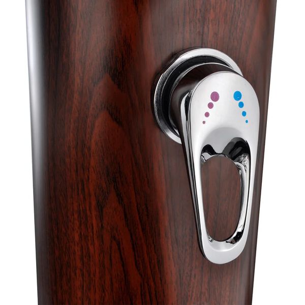 90715 Chuveiro solar p/ piscina c/ acabamento madeira sint&eacute;tica 1,96 m