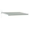 vidaXL Toldo Retr&aacute;til El&eacute;trico Verde e Branco 4 &times; 3 m