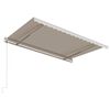 vidaXL Toldo retr&aacute;til autom&aacute;tico 450x300 cm cor creme