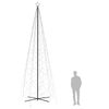 vidaXL Árvore de Natal em cone 1400 luzes LED 160x500 cm azul