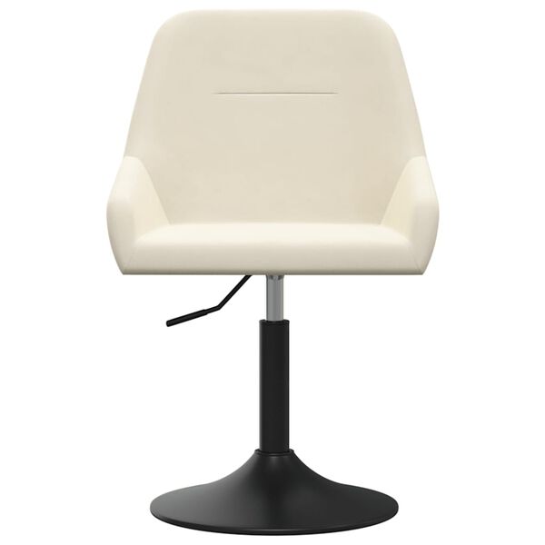 vidaXL Banco de bar veludo cor creme