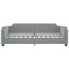 vidaXL Sof&aacute;-cama c/ gavet&atilde;o e gavetas 90x190 cm tecido cinzento-claro