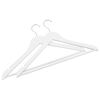 vidaXL 100 pcs conjunto de cabides antiderrapantes madeira branco