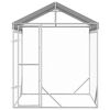 vidaXL Canil de exterior com teto 2x2x2,5m a&ccedil;o galvanizado prateado