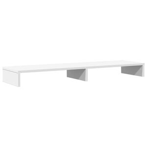 vidaXL Suporte para monitor 100x27x10 cm derivados de madeira branco