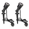 Luxform Holofote LED para jardim Dominica 2 pcs preto LUX9522D.01