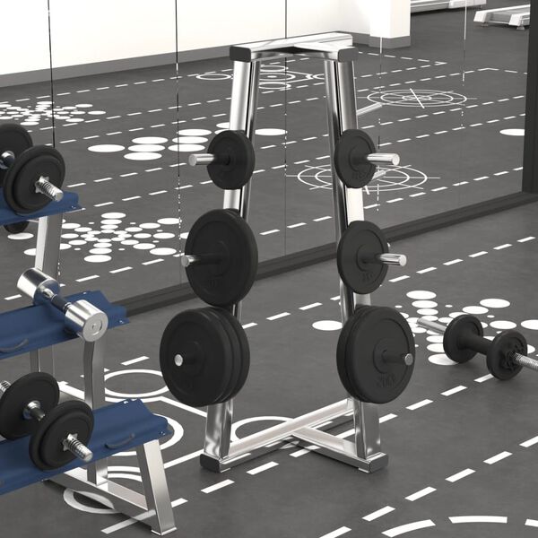 vidaXL Disco de muscula&ccedil;&atilde;o 20 kg ferro fundido