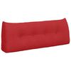 vidaXL Travesseiro para Costas Vermelho 120 x 24 x 50 cm tecido