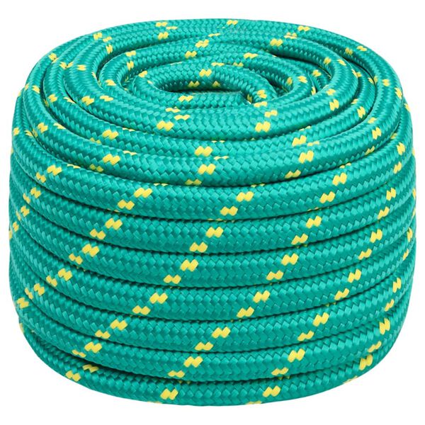 vidaXL Corda de barco 20 mm 25 m polipropileno verde