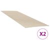 vidaXL Substitui&ccedil;&atilde;o de ripas de cama com 48 ripas, 2 pe&ccedil;as, 70x200 cm