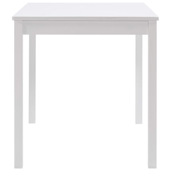 vidaXL Mesa de jantar 140x70x73 cm madeira de pinho branco