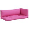 vidaXL Almofad&otilde;es p/ m&oacute;veis de paletes 3 pcs tecido oxford rosa