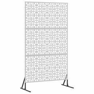 vidaXL Protetor de Privacidade Cinzeto 100 x 50 x 180 cm A&ccedil;o