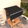 vidaXL Toldo retr&aacute;til manual com estore 3x2,5 m antracite