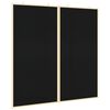 vidaXL Quadro de Avisos Manual Preto 100 x 100 x 1,4 cm