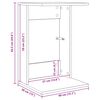 vidaXL Mesa Lateral Cinza Sonoma 40 x 38 x 62,5 cm Madeira processada