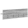 vidaXL Cabideiro de Parede Cinza Sonoma 60 x 10,5 x 18 cm