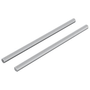 vidaXL Barra Roscada 2 pcs Prateado 6 x 120 mm A&ccedil;o