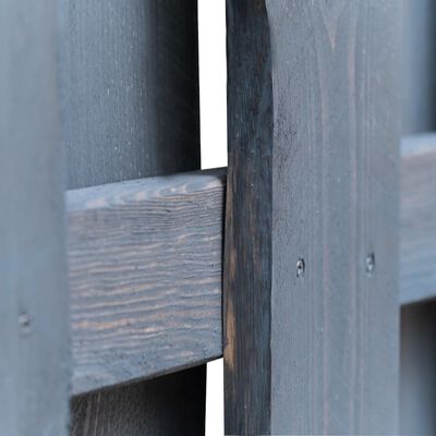 vidaXL Painel de vedação 180x180 cm madeira de pinho cinzento