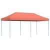 vidaXL Tenda para festas pop-up dobr&aacute;vel 580x292x315 cm terracotta