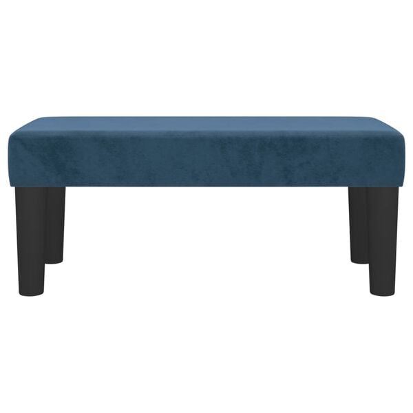 vidaXL Banco 70x30x30 cm veludo azul-escuro