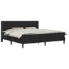 vidaXL Estrutura de cama com colch&atilde;o Preto 200 x 200 cm Veludo