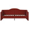 vidaXL Sof&aacute;-cama c/ colch&atilde;o e sa&iacute;da USB 90x200cm tecido vermelho tinto