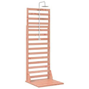 vidaXL Chuveiro Externo 225 cm Madeira Douglas S&oacute;lida e A&ccedil;o Inoxid&aacute;vel