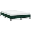 vidaXL Estrutura de cama sem colch&atilde;o verde escuro 120x190 cm Veludo