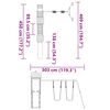 vidaXL Conjunto de brincar para exterior madeira de pinho impregnada
