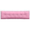 vidaXL Travesseiro para Costas Rosa 180 x 19 x 50 cm tecido