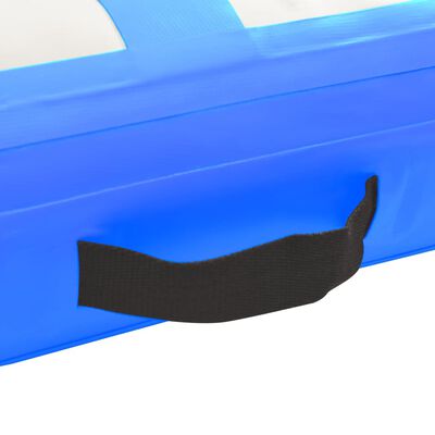 vidaXL Colchão de ginástica insuflável c/ bomba 60x100x10 cm PVC azul