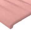 vidaXL Cama com molas/colch&atilde;o 140x200 cm veludo rosa