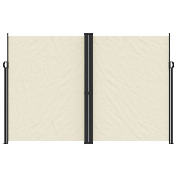 vidaXL Toldo lateral retrátil 220x1200 cm cor creme