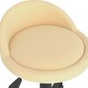 vidaXL Cadeiras de jantar girat&oacute;rias 2 pcs veludo cor creme
