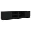 vidaXL M&oacute;veis para TV 2 pcs 80x35x36,5 cm madeira processada preto