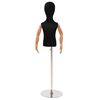 vidaXL Mannequin Ajust&aacute;vel de 120-157 cm com Base Unisexo PP Preto