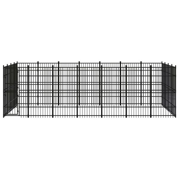 vidaXL Canil de exterior 25,8 m&sup2; a&ccedil;o
