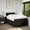 vidaXL Cama boxspring com colch&atilde;o 120x190 cm tecido preto