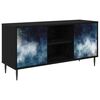 vidaXL Gabinete para TV RAALTE 102 x 33 x 51 cm Carvalho Preto