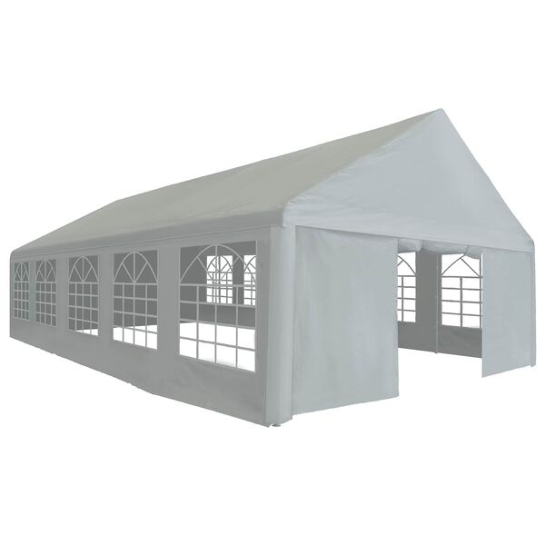 vidaXL Tecido da Tenda Sem Estrutura Cinzento 10 x 5 m PE