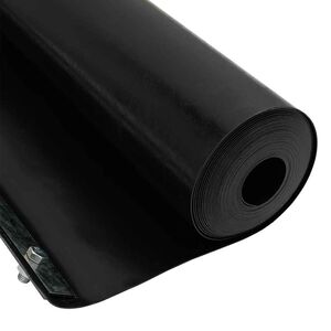 vidaXL Barreira antirra&iacute;zes Preto 0,7 x 3 m Polietileno