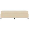 vidaXL Cama Box Creme 180 x 200 cm tecido