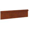 vidaXL Cerca de Caracol 100 x 3,5 x 25 cm A&ccedil;o Corten Ferro Enferrujado