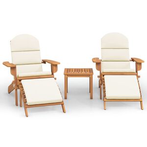 vidaXL 3 pcs conjunto lounge de jardim Adirondack ac&aacute;cia maci&ccedil;a
