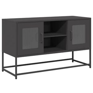 vidaXL M&oacute;vel de TV 100,5x39x60,5 cm a&ccedil;o preto