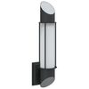 vidaXL Candeeiro de parede para exterior a&ccedil;o inoxid&aacute;vel preto