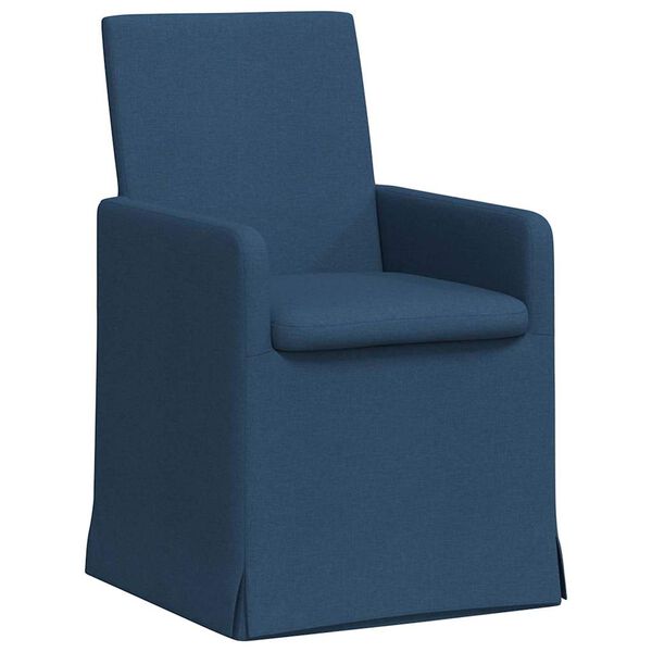vidaXL Cadeiras de Jantar 2 pcs Azul 57 x 67 x 95 cm tecido