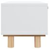 vidaXL Mesa de centro 80x40x30 cm deriv. madeira/pinho maciço branco