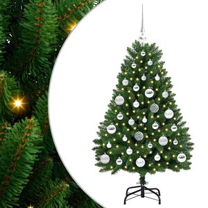 vidaXL &Aacute;rvore de Natal Artificial 120 cm 150 LED Branco quente Verde